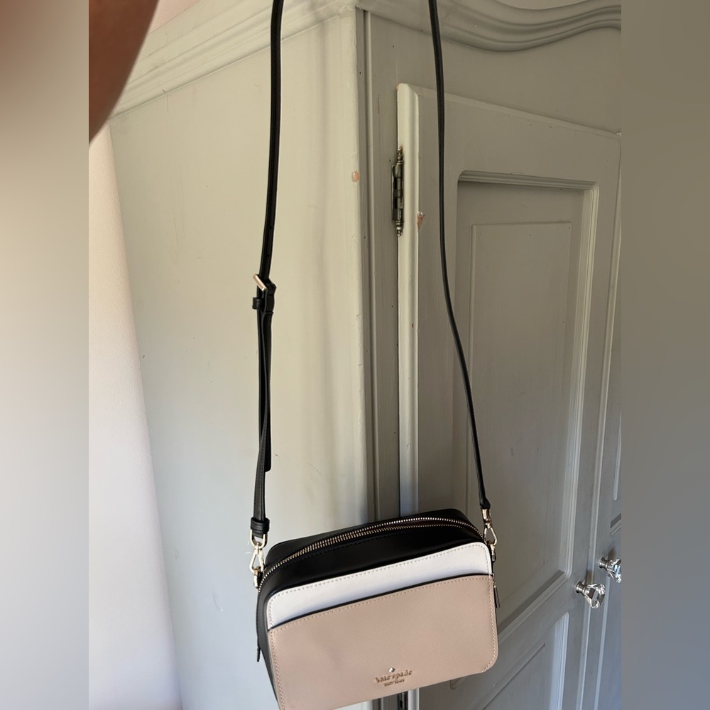 Kate Spade New York Harper Crossbody Black/tan/cream